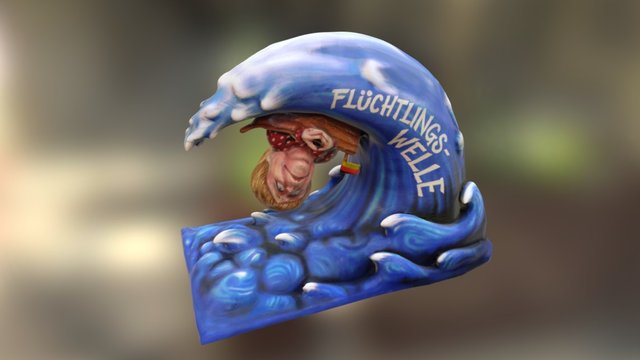 "Merkel-Welle" (Carnival-Wagon) 3D Model