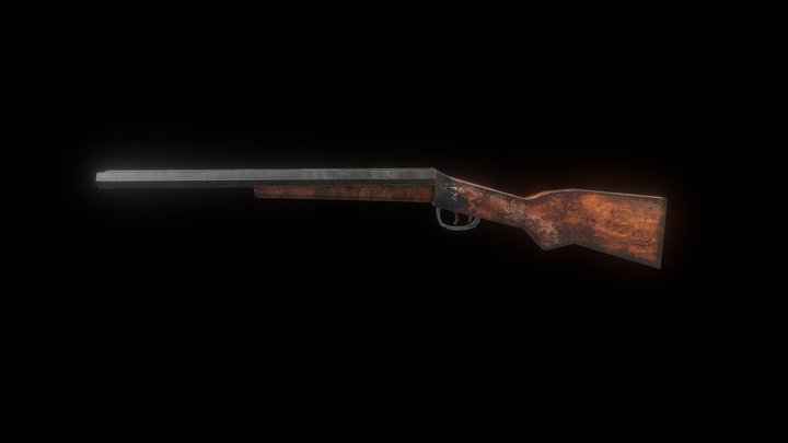 PSX Double Barrel Shotgun 3D Model