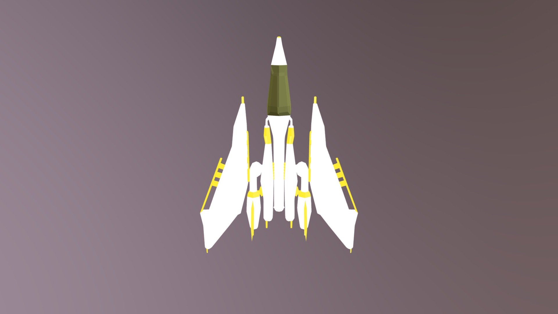 Low Poly Sci - Fi Shuttle