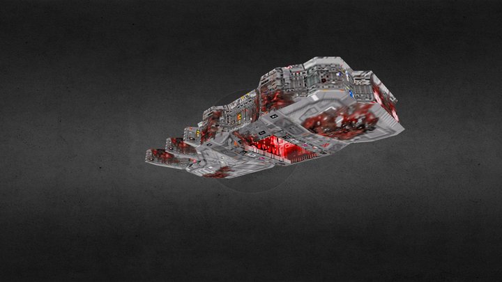Beast Infected Taiidan Mothership(WIP) 3D Model