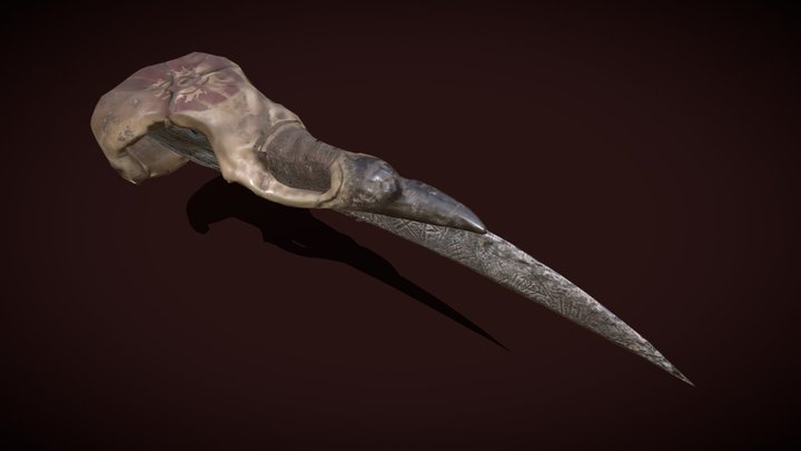 Crow Dagger 3D Model