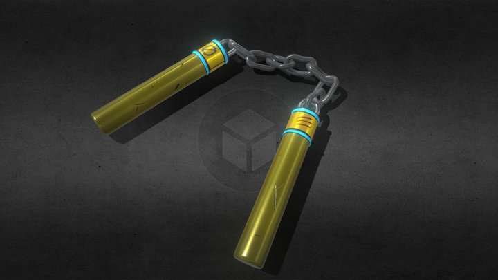 Nunchucks - One Sculpt Per Day 15 3D Model