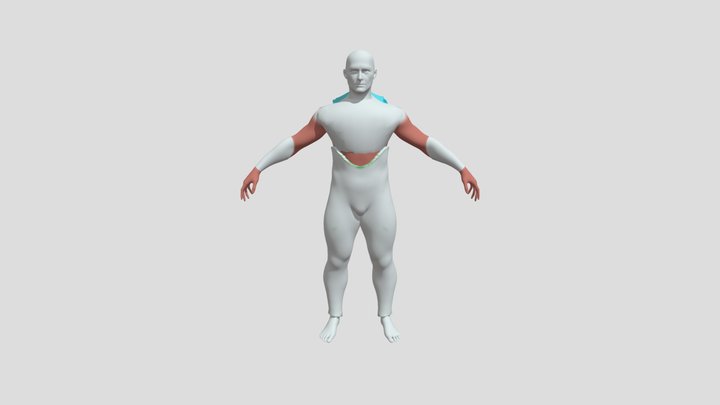 guy with costume (temp 1) 3D Model