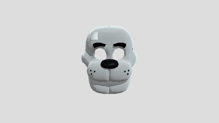 Subdivided Freddy Mask 3D Model