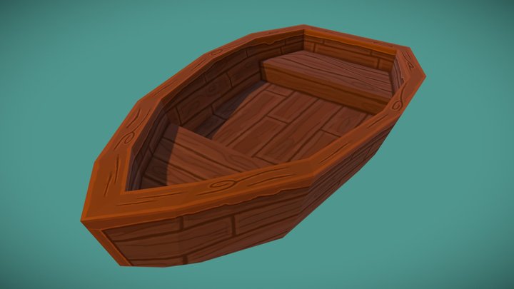 Boat lowpoly 3D Model