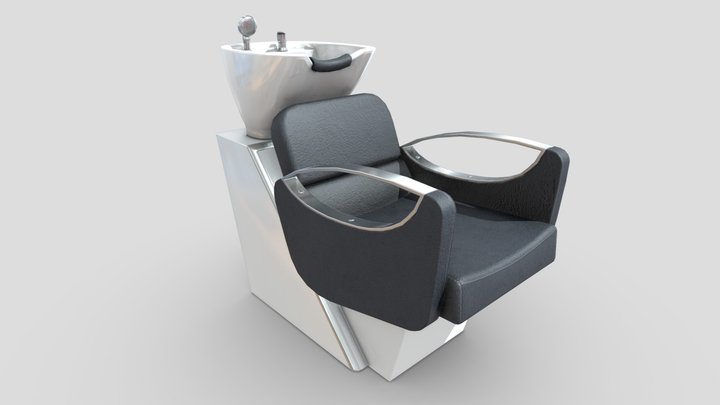 Hair Washing Chair 3D Model