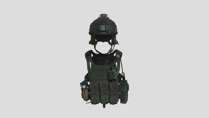 Greek_ Special_ Police_ Forces_E.K.A.M_gear 3D Model