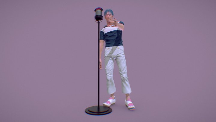 Damon Albarn x 2D — Styled Pose 3D Model