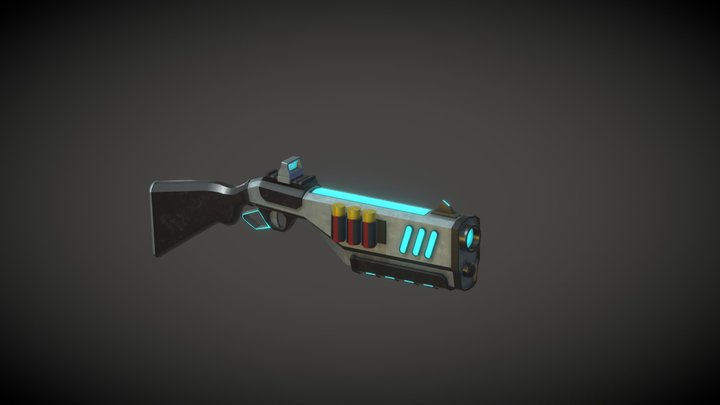 Shotgun for Final Project GD48 3D Model