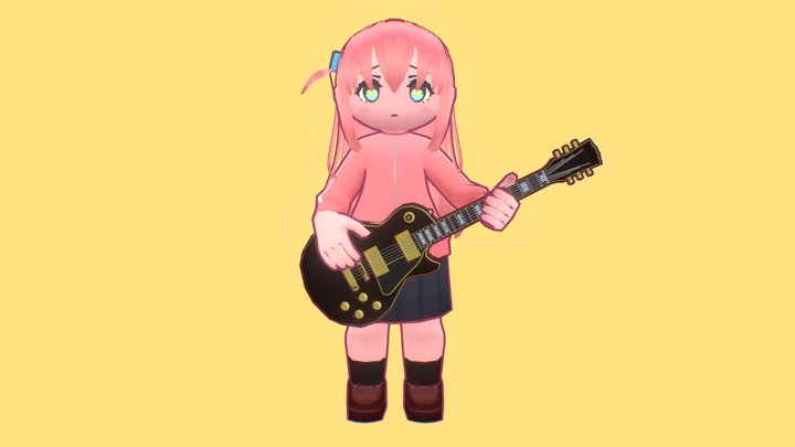 bocchi the rock - Download Free 3D model by copycatypo (@copycatypo)  [634c4da]