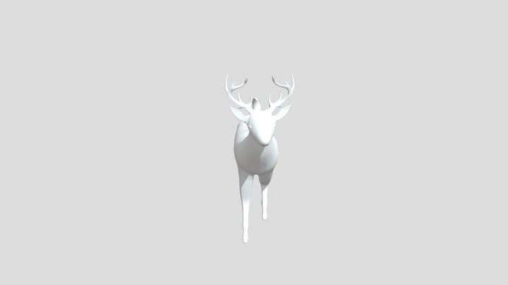 Walk Deer 3D Model