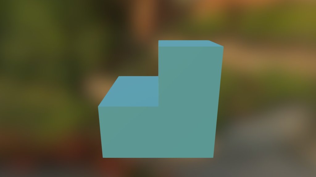 Puzzle Cube- Blue- Version 2