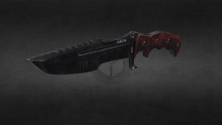 Huntsman Knife 3D Model