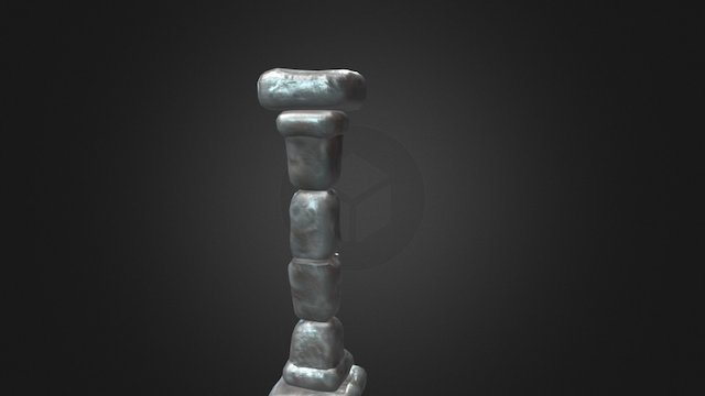 "Stone" Pillar 3D Model