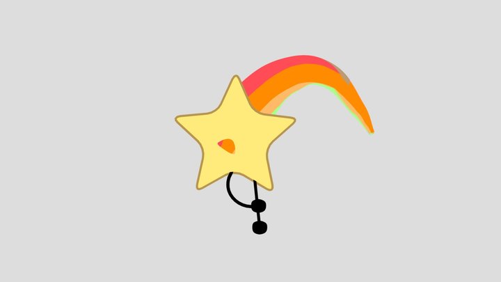Object Oppose Shooting Star 3D Model