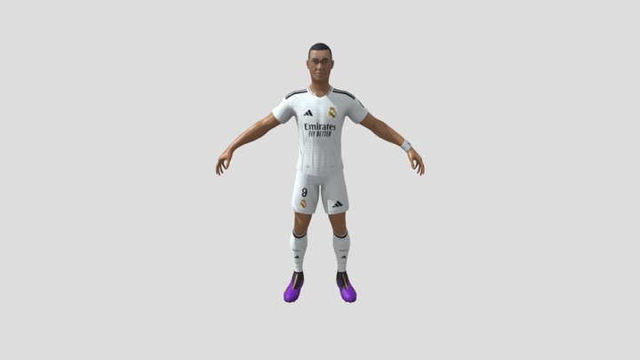 mbappe model for sketchfab 3D Model