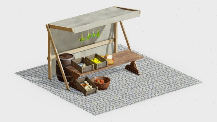 Medieval Food Stall