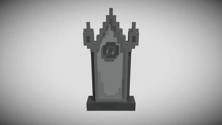 Gravestone Assets - Grave 1 Regular 3D Model