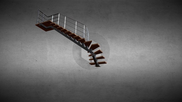 Escalier L 3D Model
