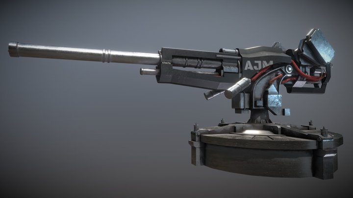 Rail gun 3D Model