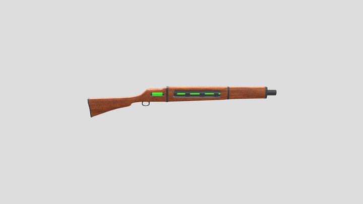 Rail Rifle 3D Model