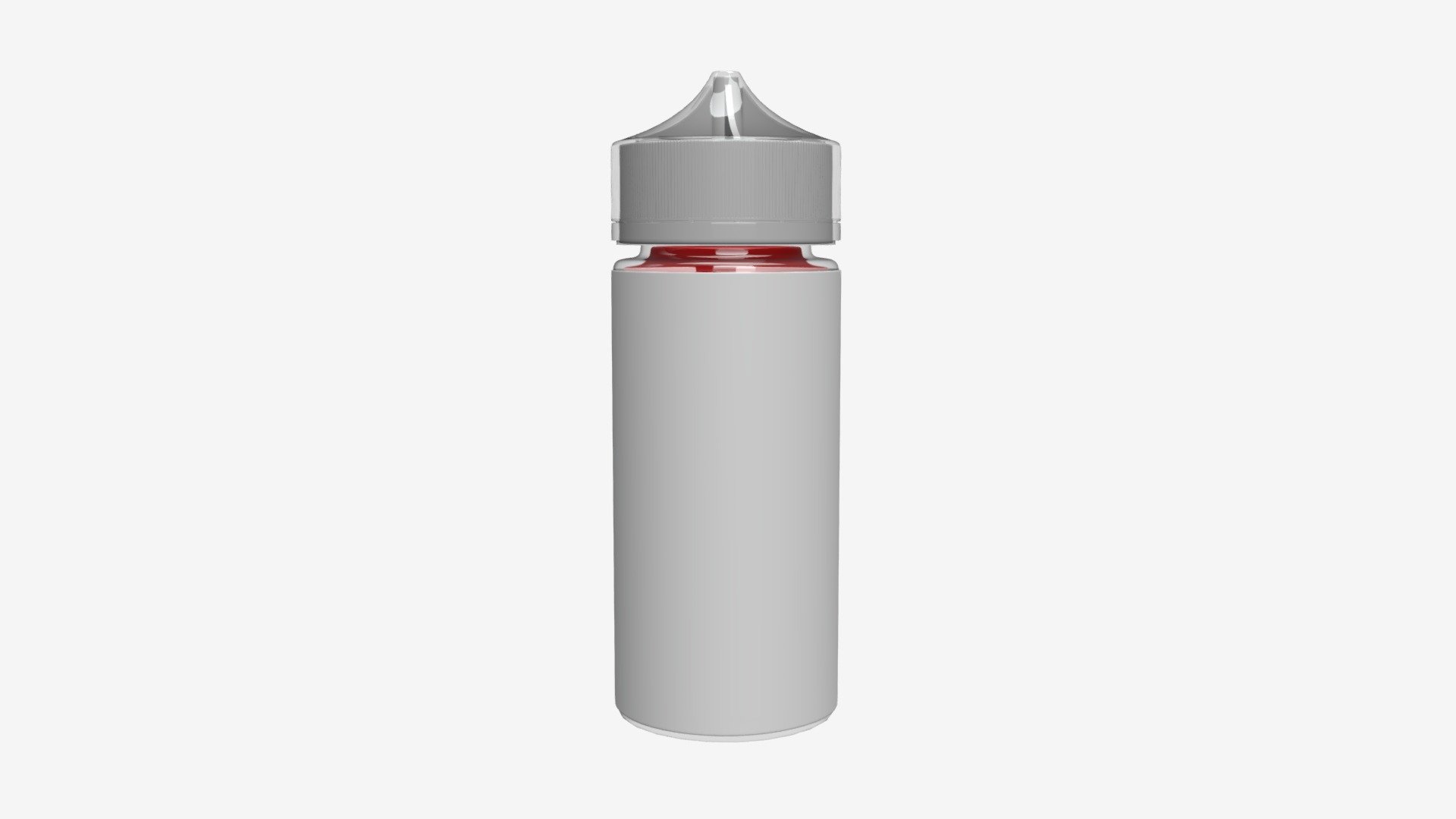 Vapor liquid bottle large transparent cap