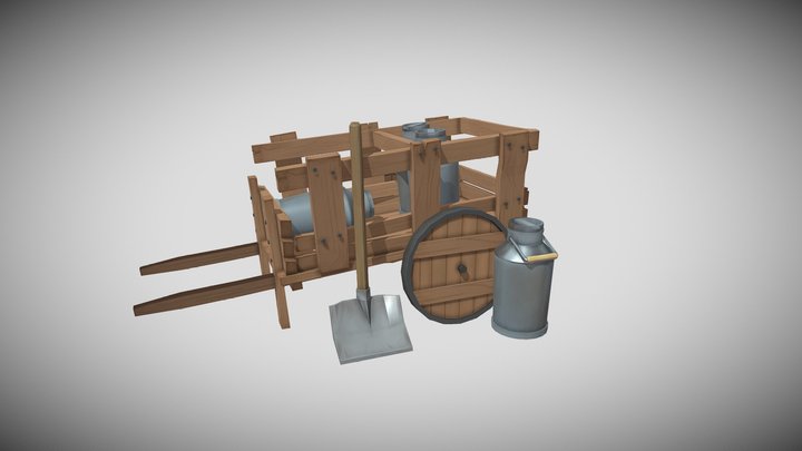 [Student Work] Farmer's Cart 3D Model