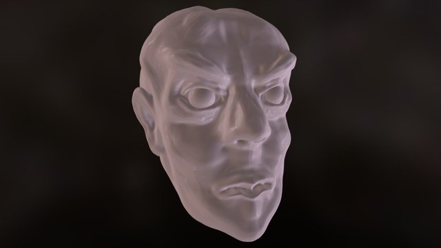 Alien Face 3D Model