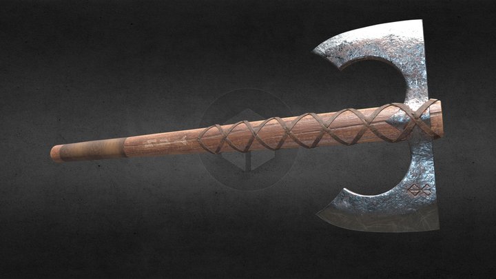 Viking Axe Riverheart 3D Model