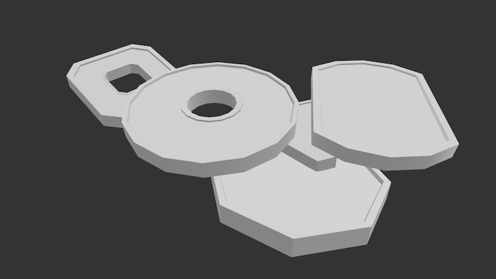 Bunch of Coins 3D Model