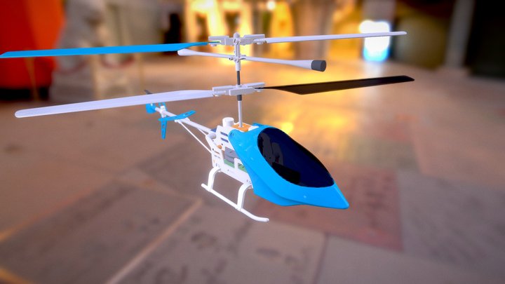 RC Helicopter Animation 3D Model