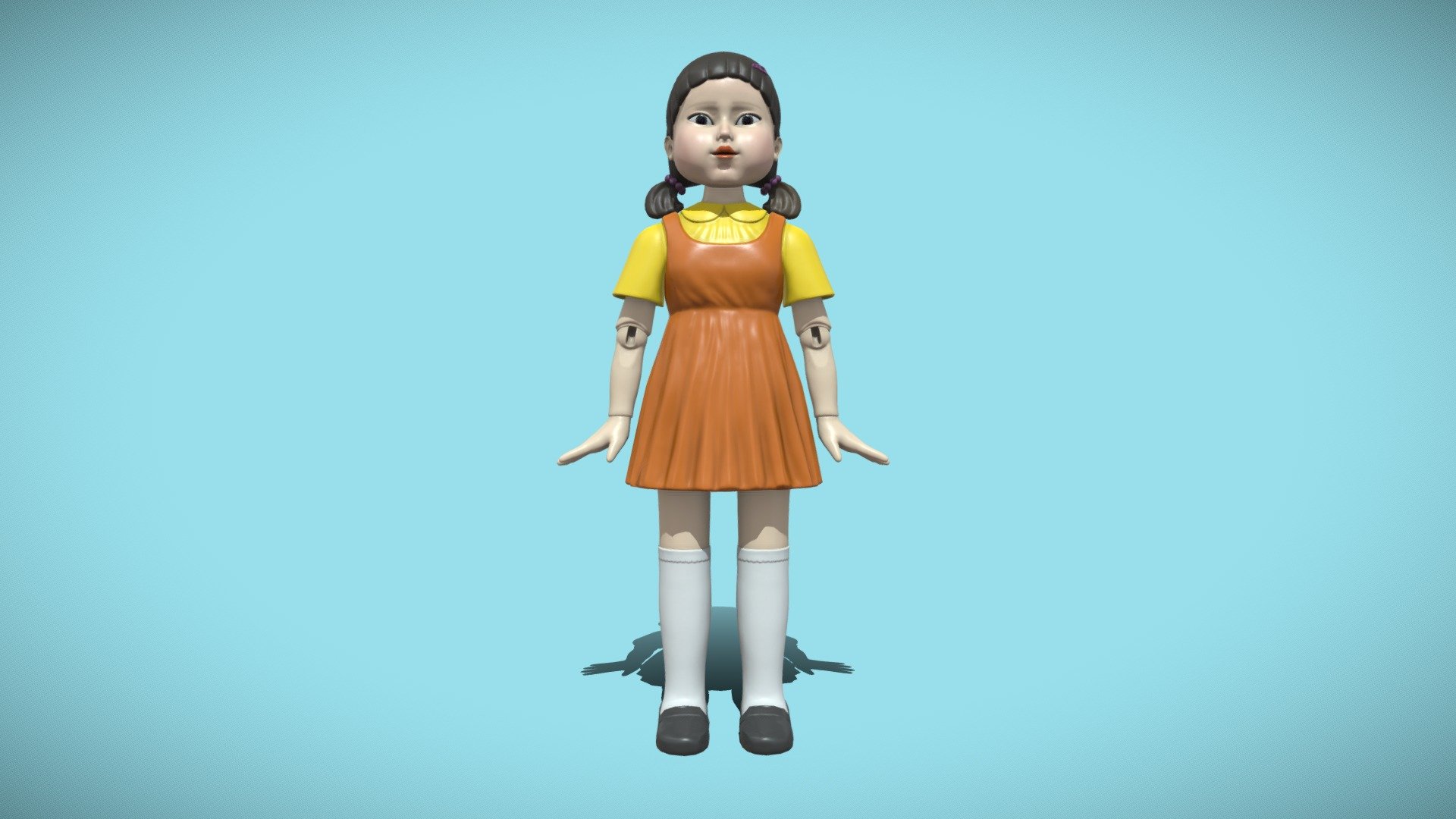 Squid Game Doll - Buy Royalty Free 3D model by Heliona (@Heliona) [7da333e]