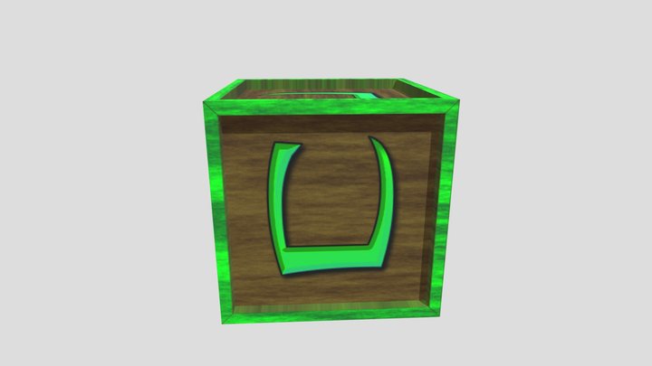 Letter "C" Block 3D Model