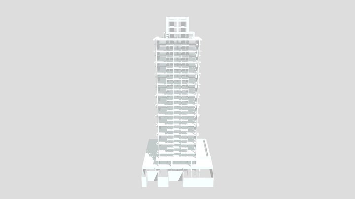 Edifício Residencial – DOPPIO 3D Model