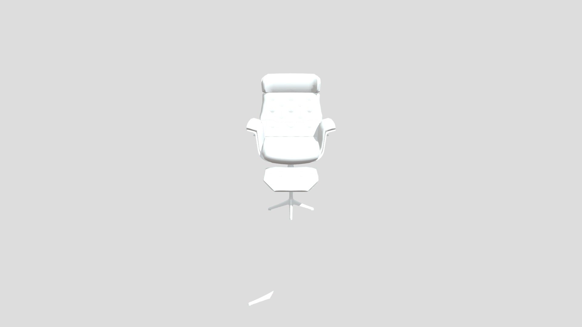Armchair of 3D Modelling and texturing