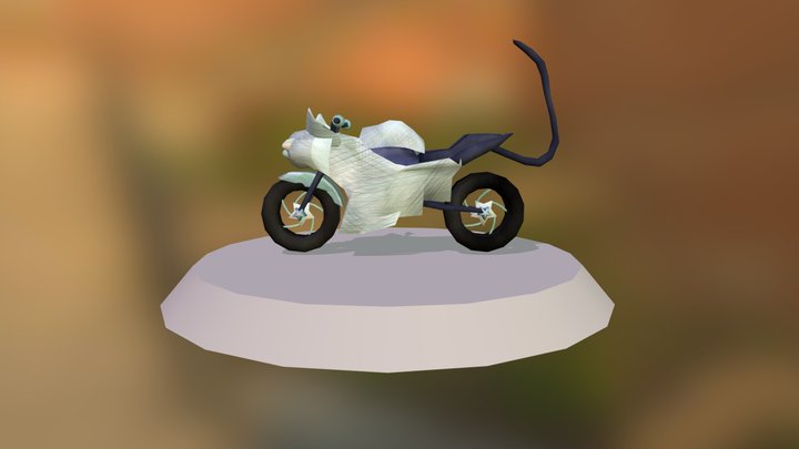 Cat  Scooter 3D Model