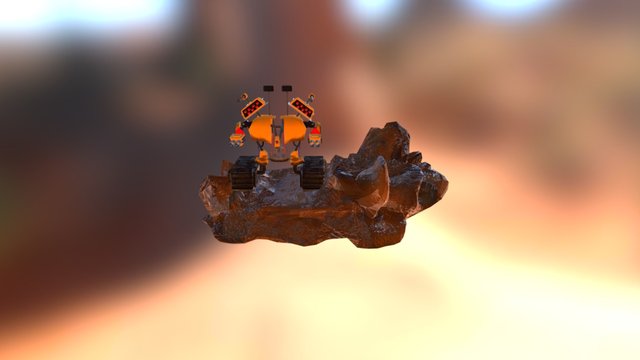 Mecha Con Base 3D Model