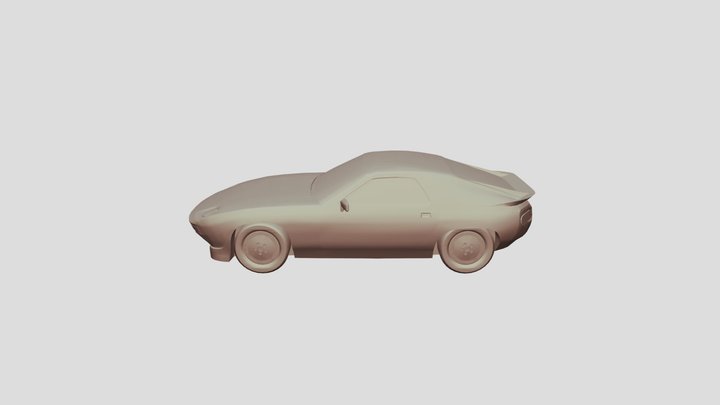 Porsche 928S scale1-65 lowpoly for 3D-printing