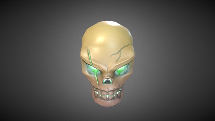 B2C2 Skull 3D Model