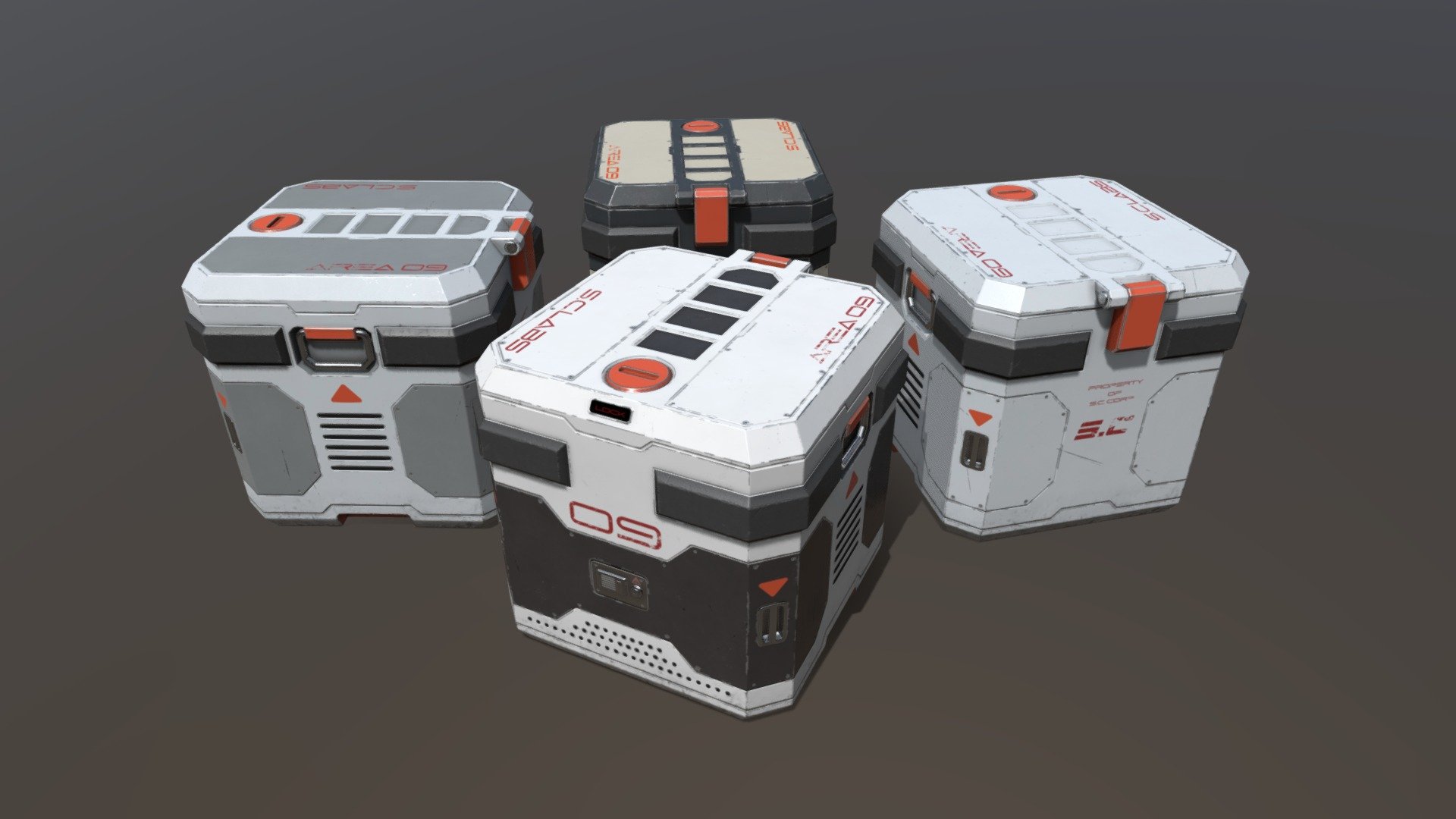 Sci Fi Crate - 3D model by Kozlov Maksim (@kozlovchik) [7da640f ...