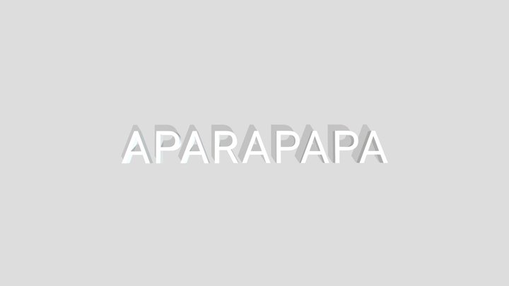 APARAPAPA NAME TAG 3D Model