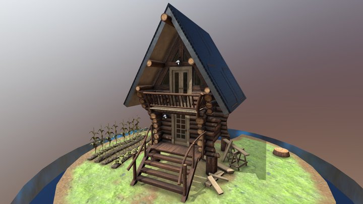 Shelter In TinyCabin 3D Model
