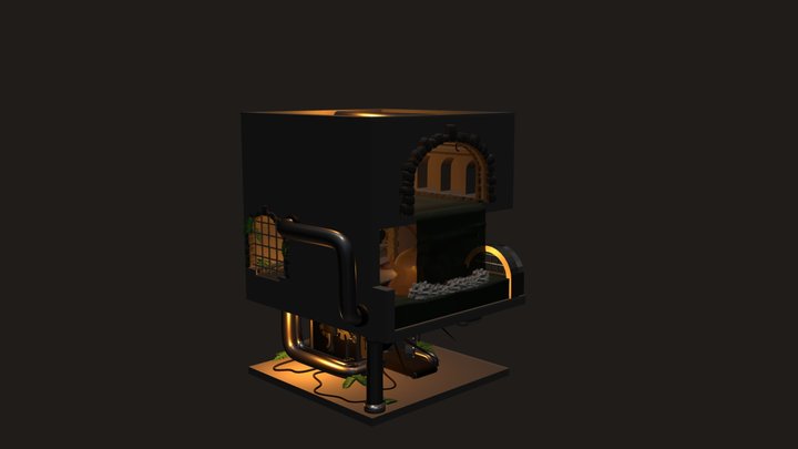 Cubeworld Sewers 3D Model