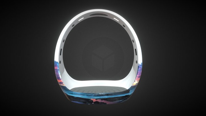 Futuristic Circular Shower 3D Model