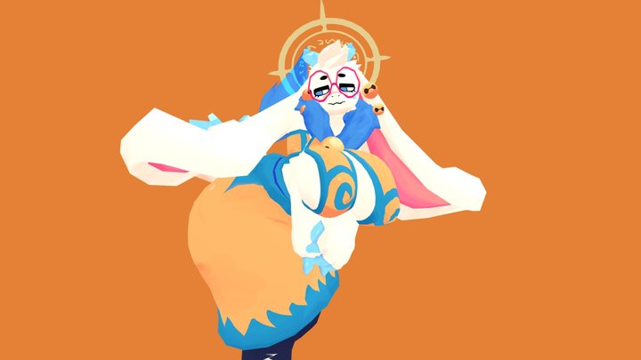 Angela Flux - Kemonoroo 3D Model