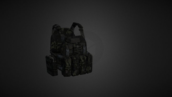 Armor Tactical Vest - low poly 3D Model