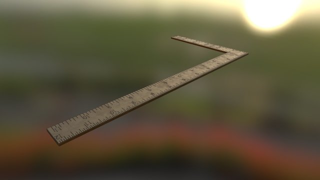 L Ruler 3D Model