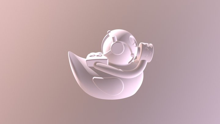 Gas Mask Duck 3D Model