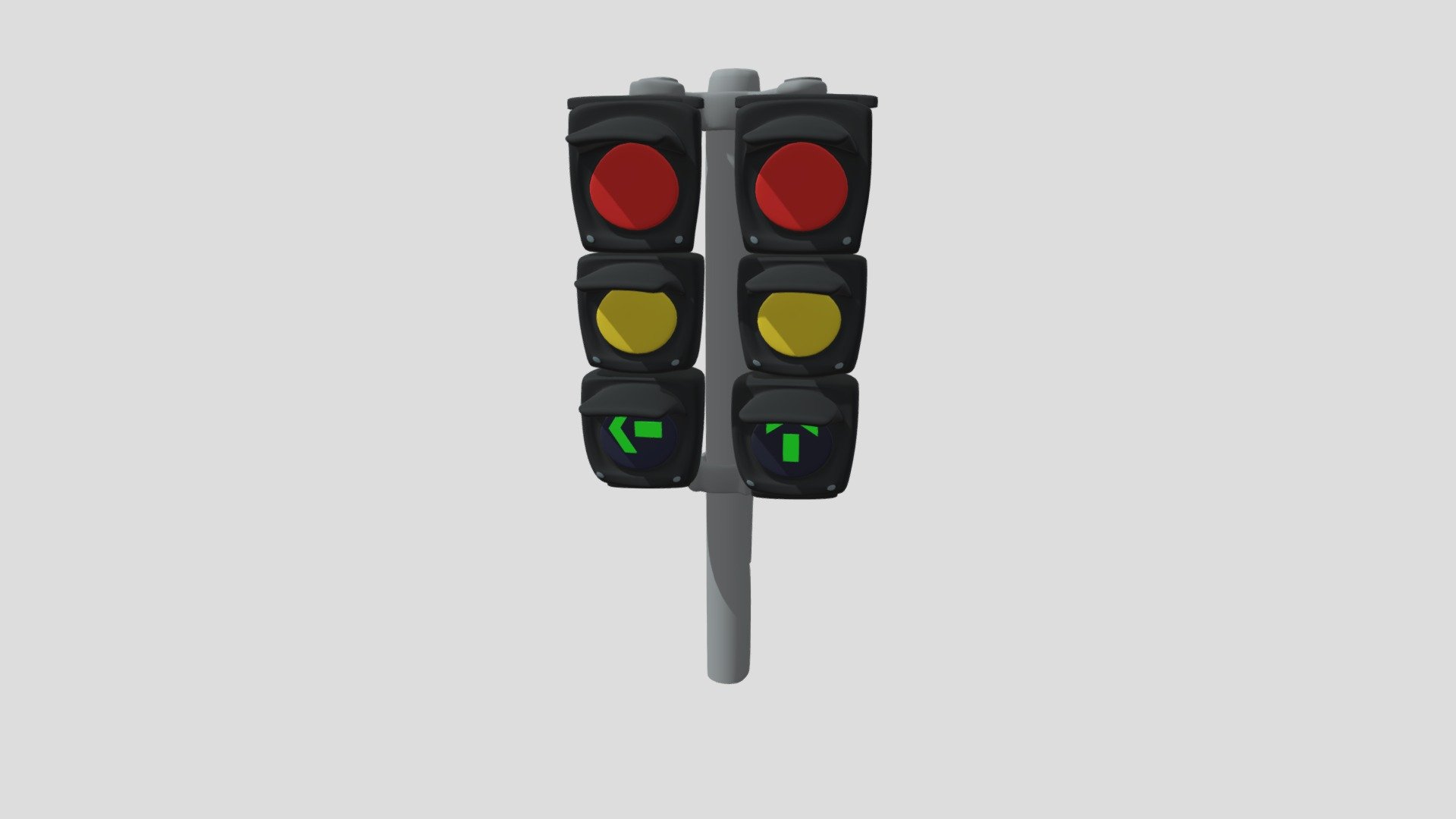 Traffic Light Cartoon - Download Free 3d Model By Businessyuen [7da97e8 