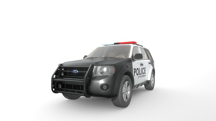 Ford Police Car 3D Model